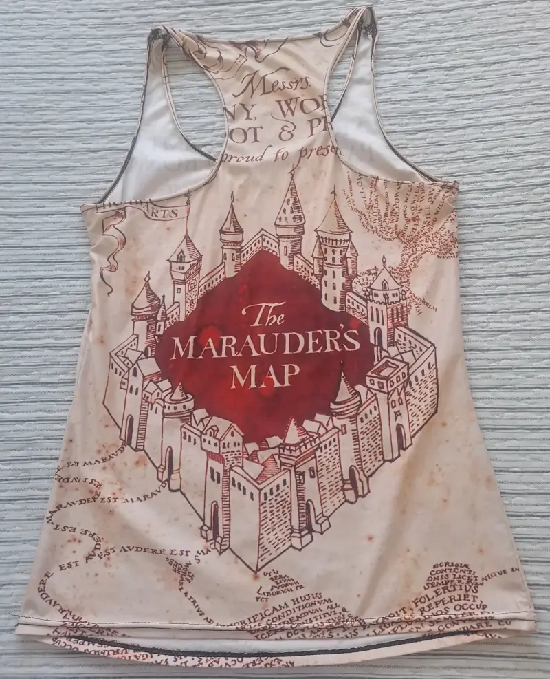Polera sin mangas Mapa del Merodeador Harry Potter - 2