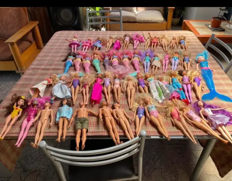 Colección de muñecas tipo Barbie y accesorios