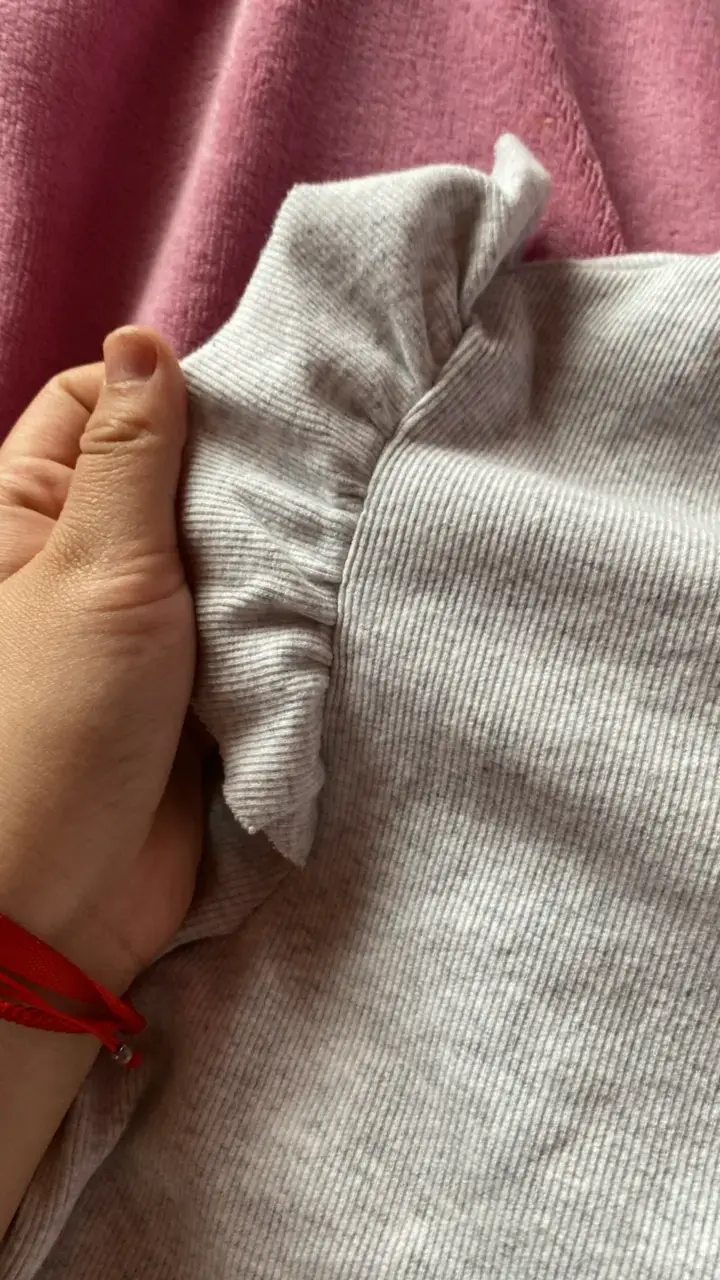 Polera gris de algodón para mujer Redwood - 3