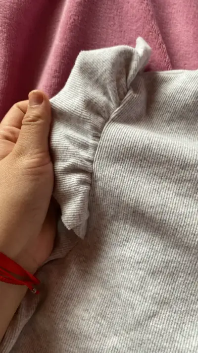Polera gris de algodón para mujer Redwood - miniatura 3