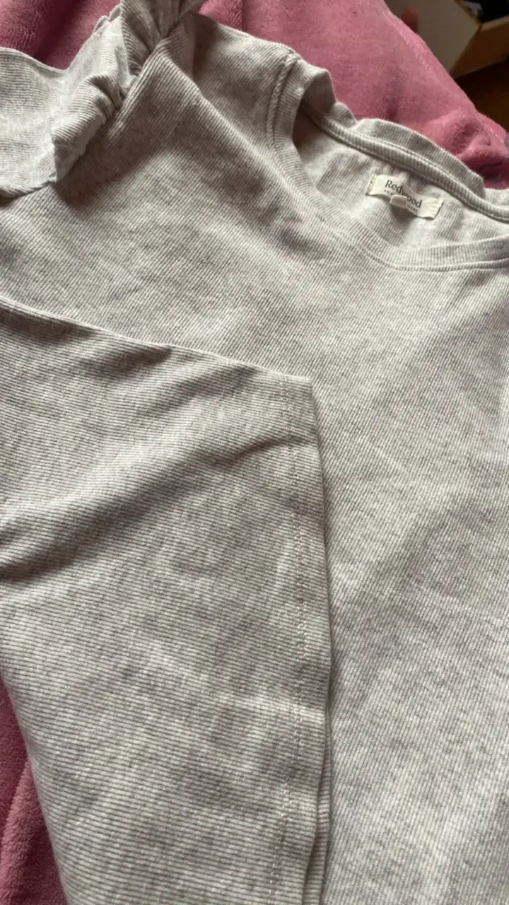 Polera gris de algodón para mujer Redwood - 5