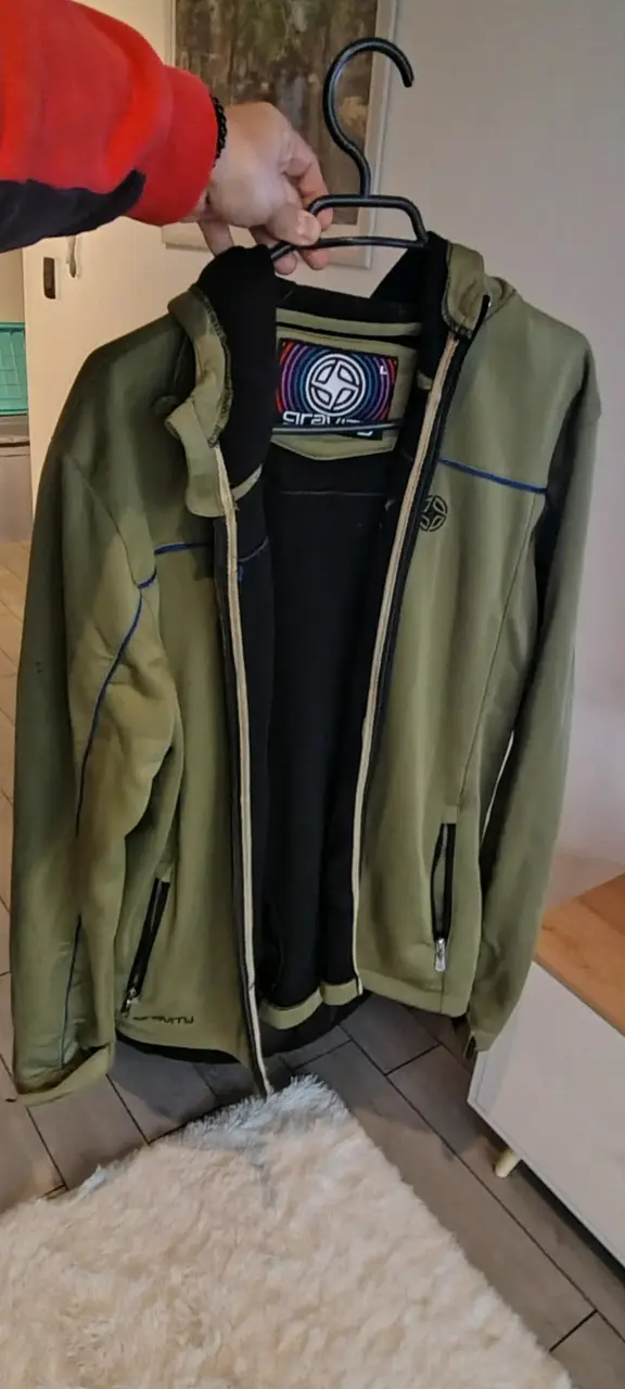 Chaqueta verde de hombre Gravity con cierre
