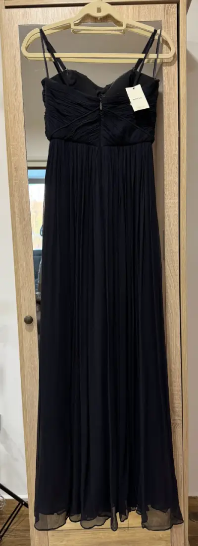 Vestido largo elegante negro - miniatura 2