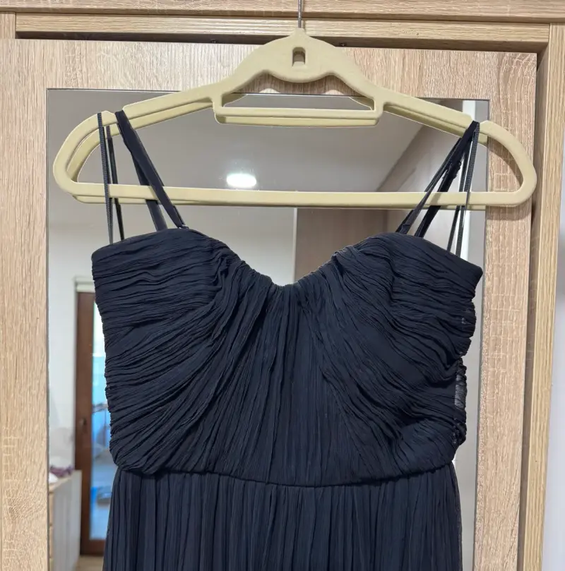 Vestido largo elegante negro - 3