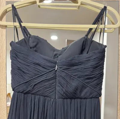 Vestido largo elegante negro - miniatura 4