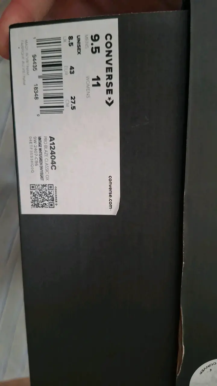 zapatos Converse blancos caja negra. - 6