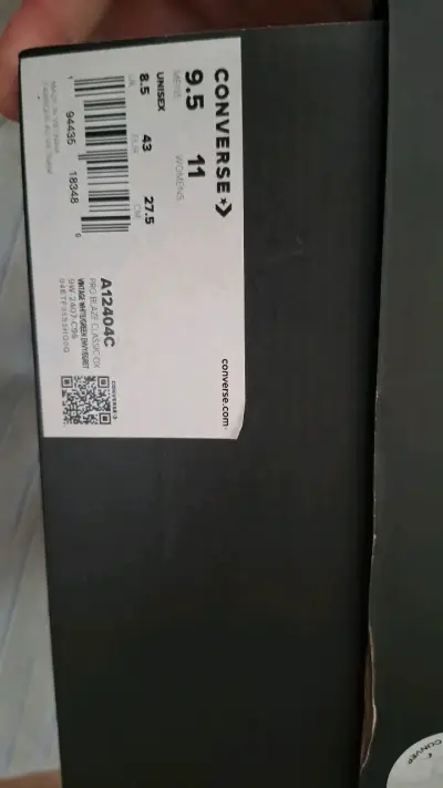 zapatos Converse blancos caja negra. - miniatura 6
