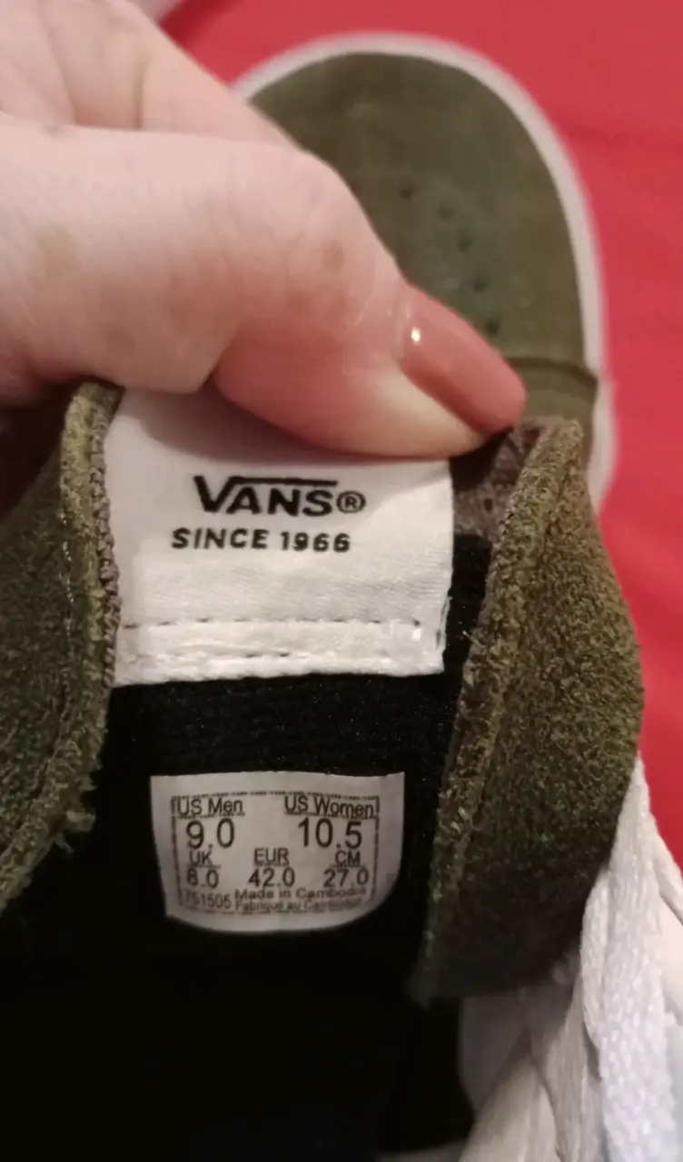 Zapatillas Vans verdes talla 42 - 1