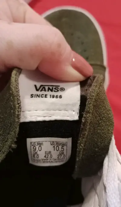 Zapatillas Vans verdes talla 42 - miniatura 1