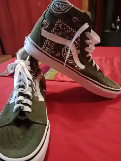 Zapatillas Vans verdes talla 42 - miniatura 4