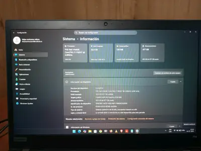 Laptop Lenovo ThinkPad T14 Gen 2 con i7 11 gen - miniatura 6