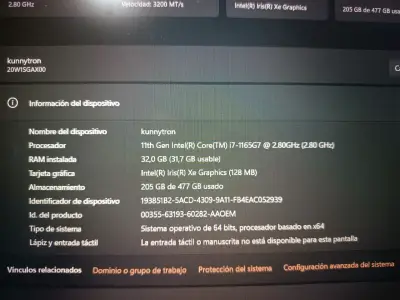 Laptop Lenovo ThinkPad T14 Gen 2 con i7 11 gen - miniatura 9