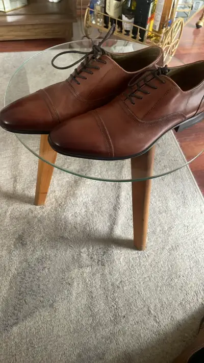 Zapato formal ALDO de cuero marrón para hombre - miniatura 1