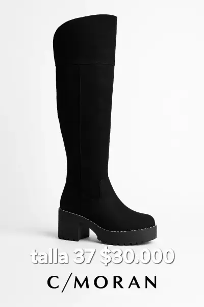 Botas negras de tacón alto talla 37 - miniatura 2