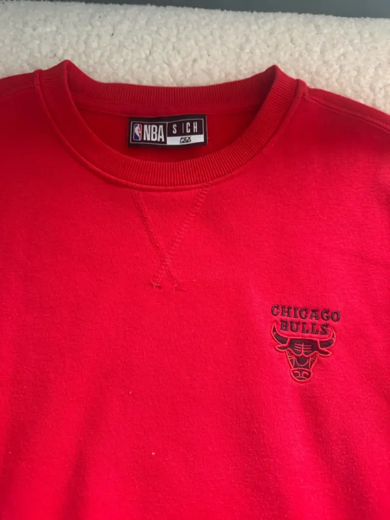 Polerón algodón rojo Chicago Bulls NBA - 3