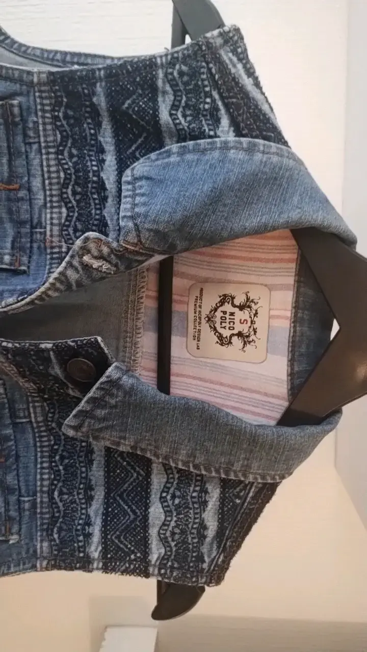 Chaleco de mezclilla sin mangas para mujer - 2