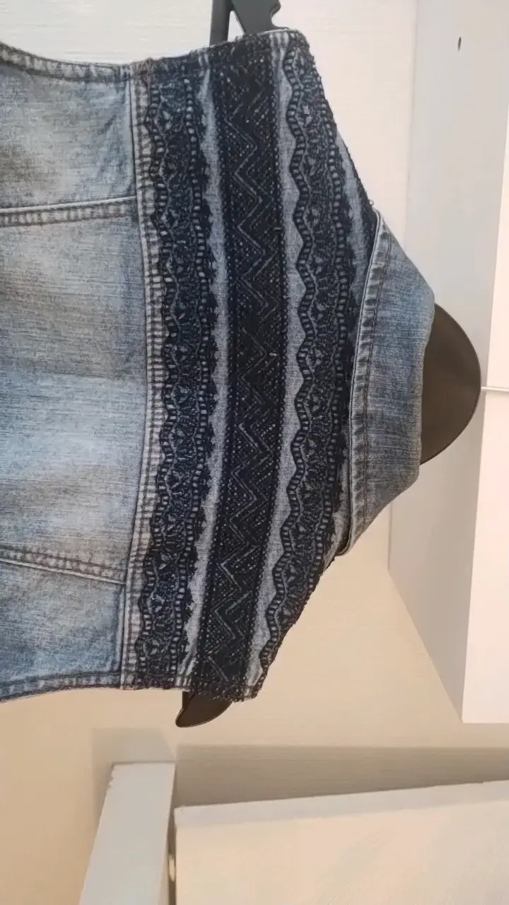 Chaleco de mezclilla sin mangas para mujer - 5
