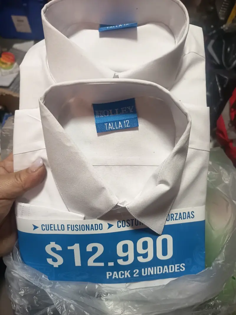 Pack de 2 camisas blancas Holley talla 12 - 1