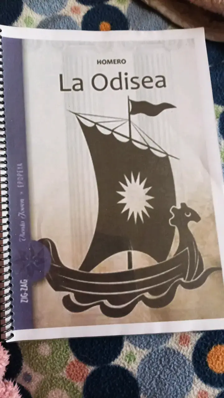Libro La Odisea de Homero encuadernado
