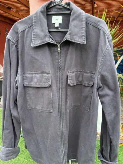 Chaqueta gris con cierre H&M - miniatura 1