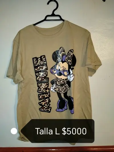 Polera rosa Minnie Mouse con estampado leopardo - miniatura 4