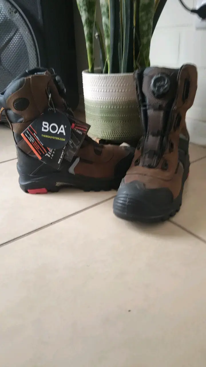 Botas de trabajo marrones con sistema BOA - 1