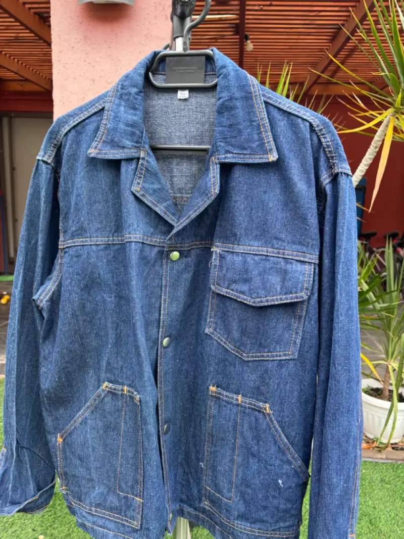 Chaqueta de mezclilla azul talla M - 1
