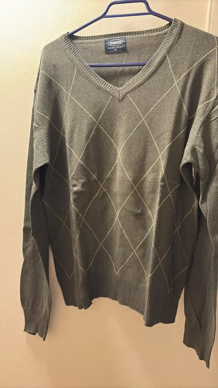 Suéter de lana gris Ferouch para hombre - 1