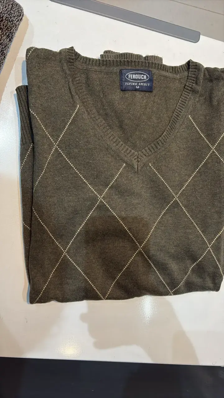 Suéter de lana gris Ferouch para hombre - 3