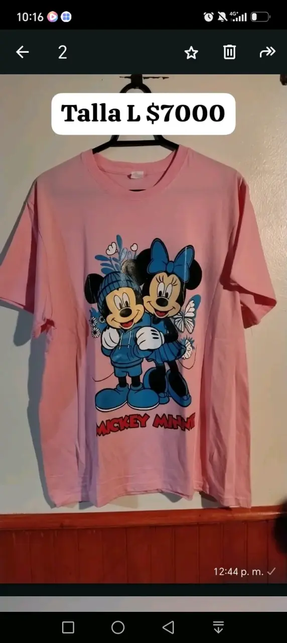 Polera Minnie Mouse talla L - 2
