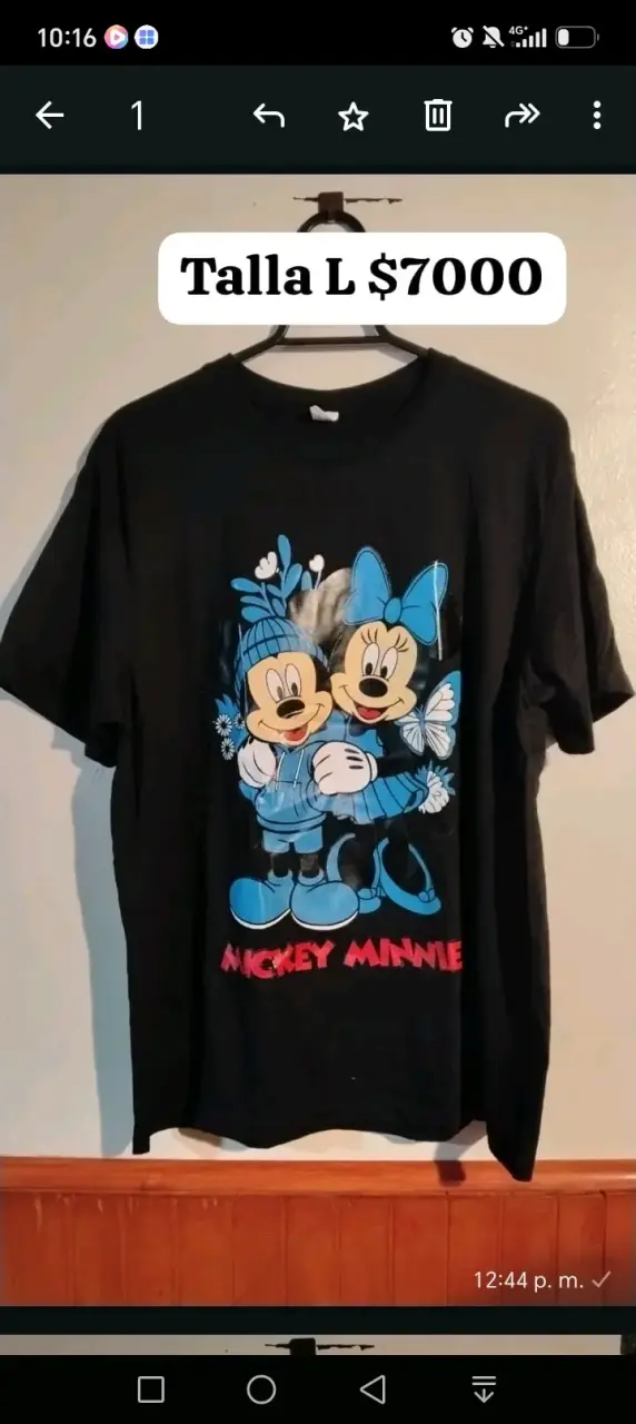 Polera Minnie Mouse talla L - 3