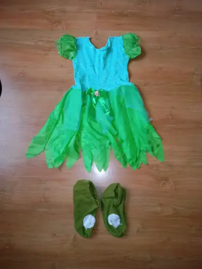Disfraz de hada verde para niña con accesorios - miniatura 1