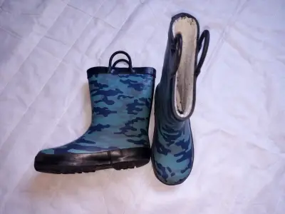Botas de lluvia para niños con diseño camuflaje - miniatura 1