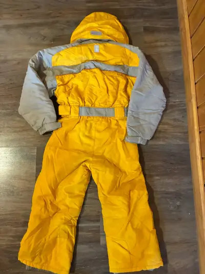 Traje de nieve infantil amarillo talla 4 - miniatura 4