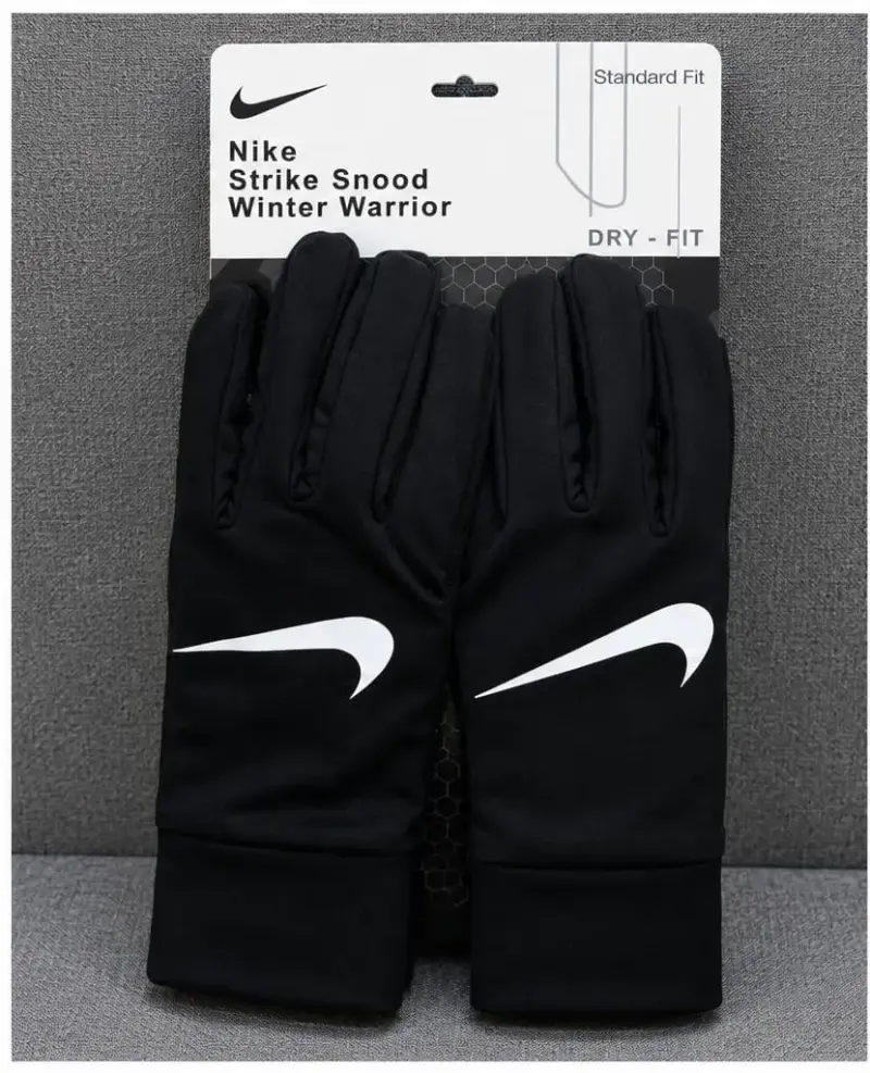 Guantes deportivos Nike negros con logo reflectant - 1
