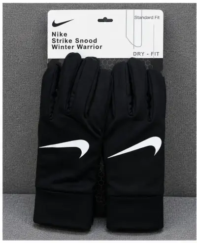 Guantes deportivos Nike negros con logo reflectant - miniatura 1