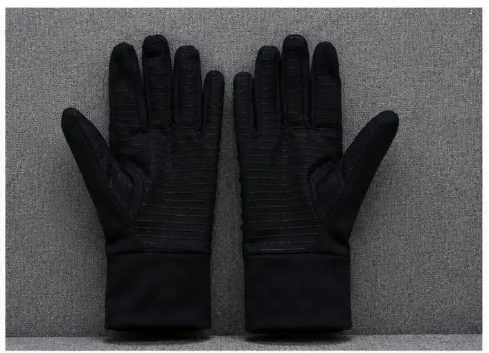Guantes deportivos Nike negros con logo reflectant - 2
