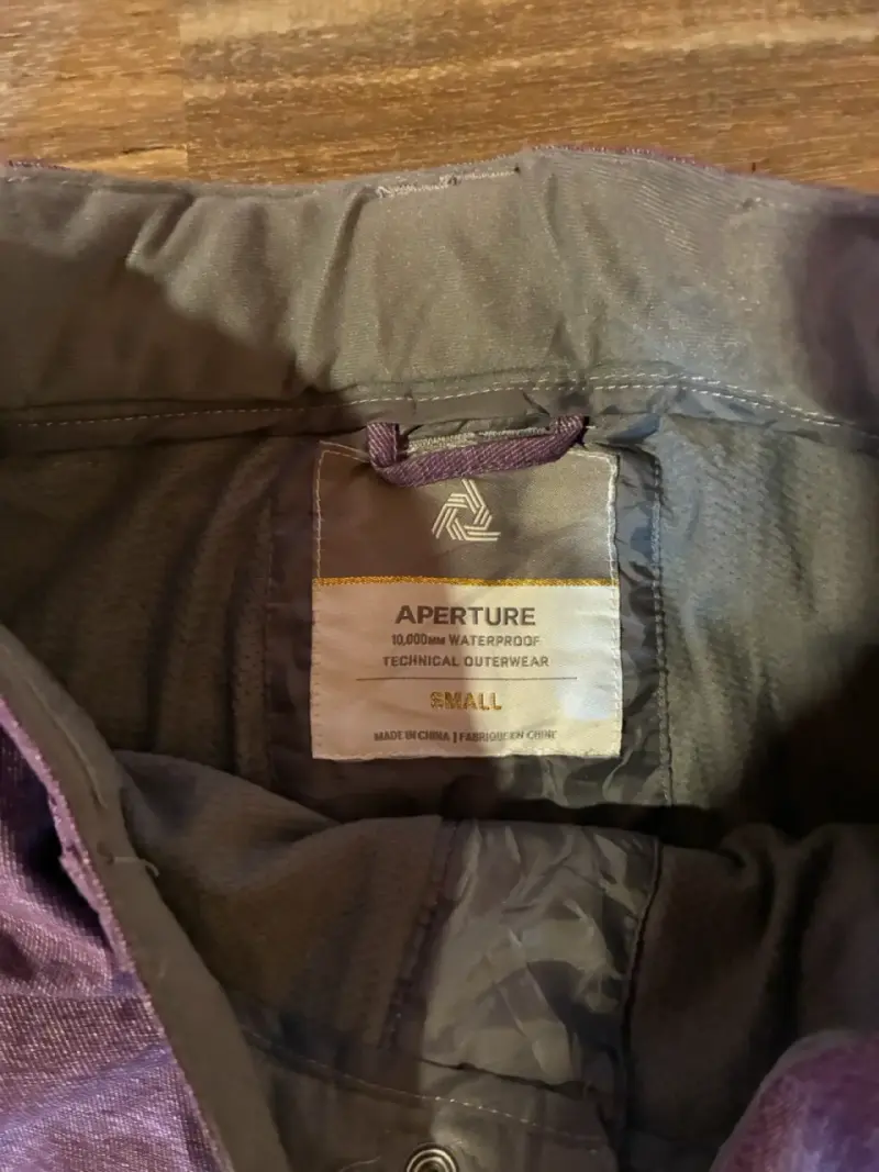 Pantalones de esquí morados para mujer talla S - 3