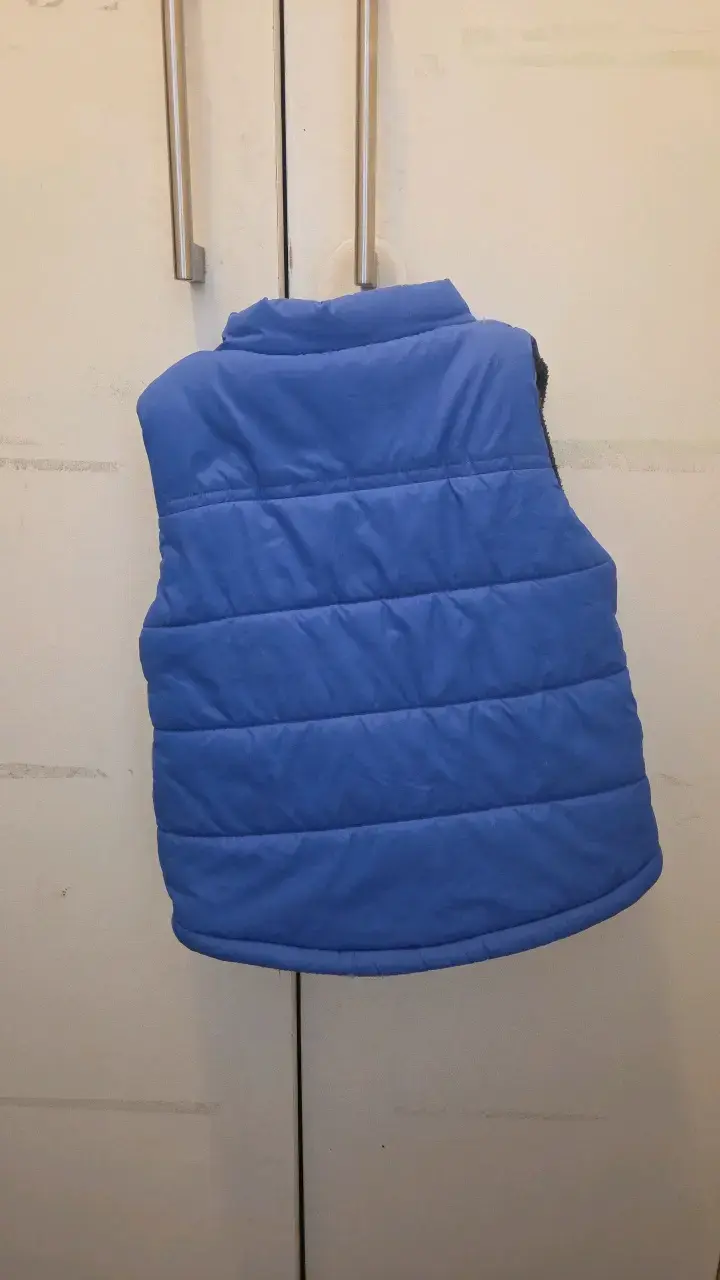 Parka sin mangas azul para niños - 2