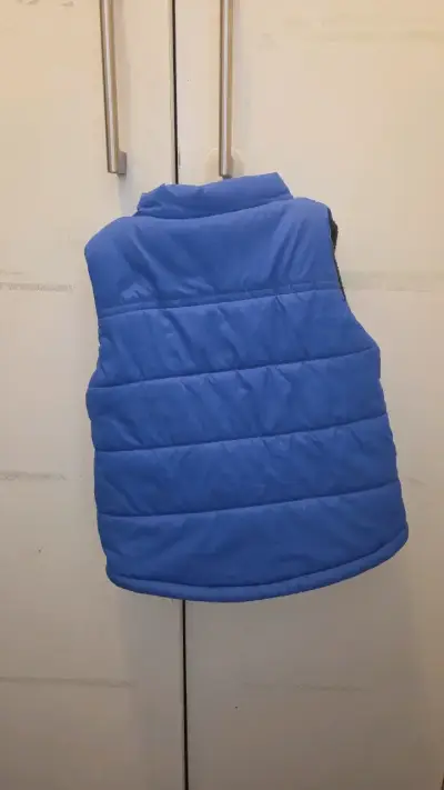 Parka sin mangas azul para niños - miniatura 2