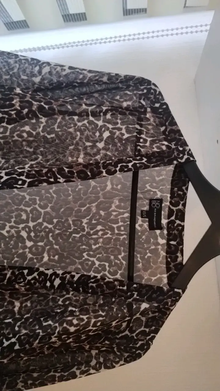 Kimono largo estampado animal print - 2