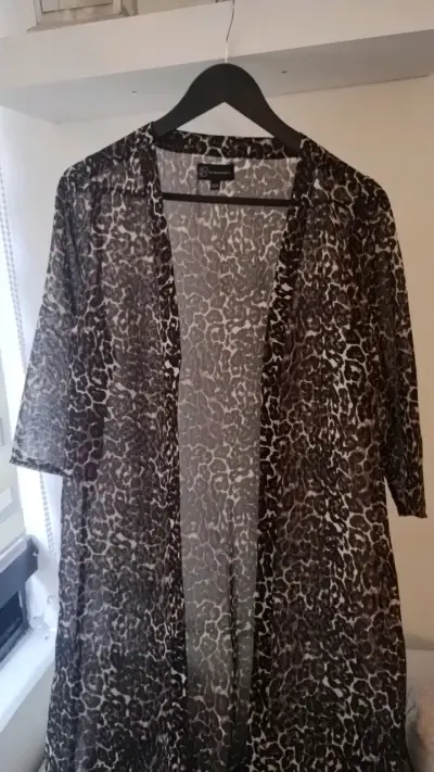 Kimono largo estampado animal print - miniatura 3