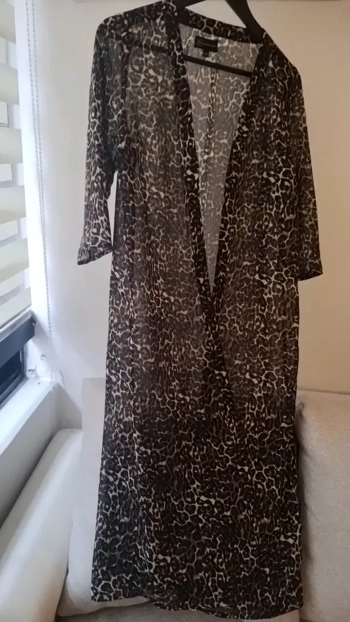 Kimono largo estampado animal print - 4