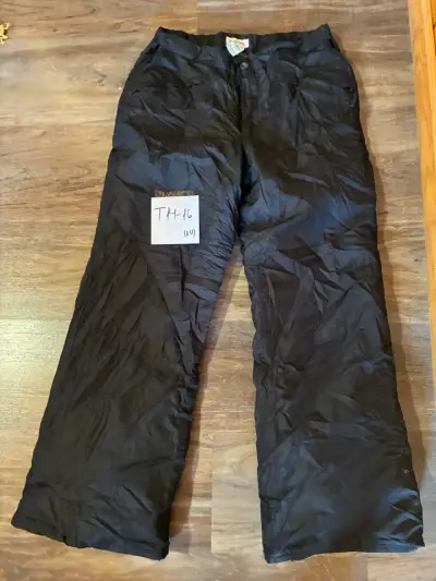 Pantalones de esquí negros unisex talla 14-16 - miniatura 1