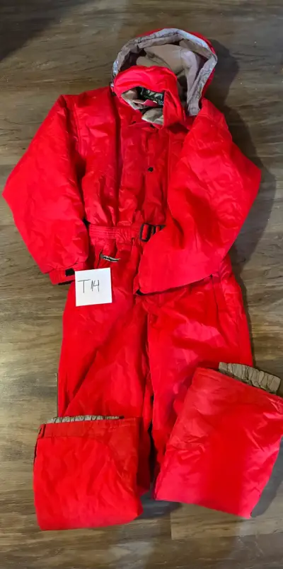 Traje de nieve rojo para invierno talla 14 unisex - miniatura 1