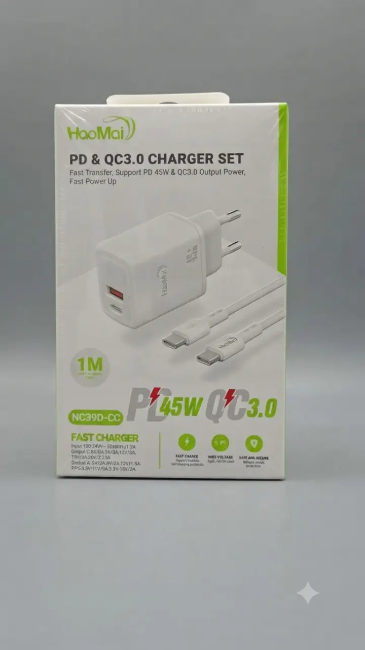Cargador Rápido PD & QC3.0 45W - 1