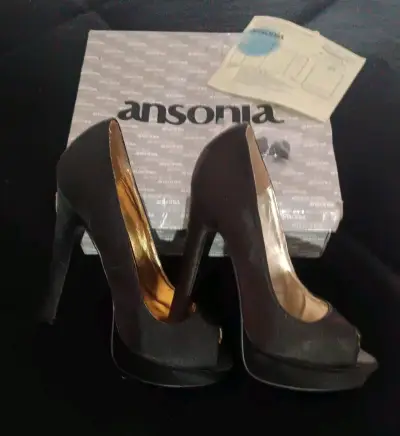Zapatos de Tacón Alto Ansonia Negros - miniatura 1