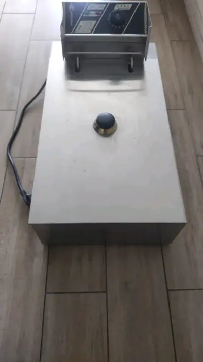 Freidora eléctrica doble de acero inoxidable - miniatura 2