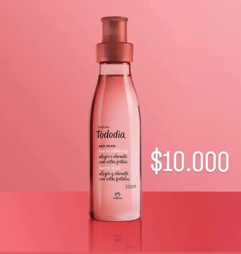 Body Splash Natura Tododia Frutas Rojas 200ml