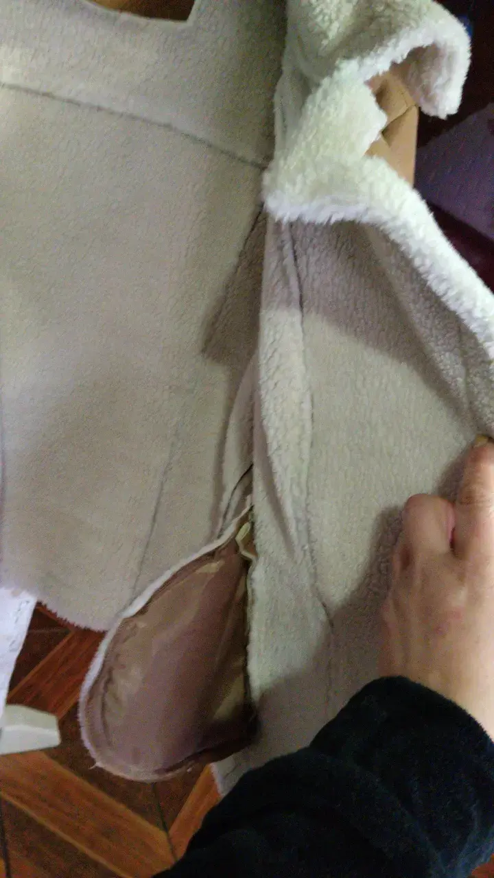 Chaqueta de cuero sintético con forro de lana - 3
